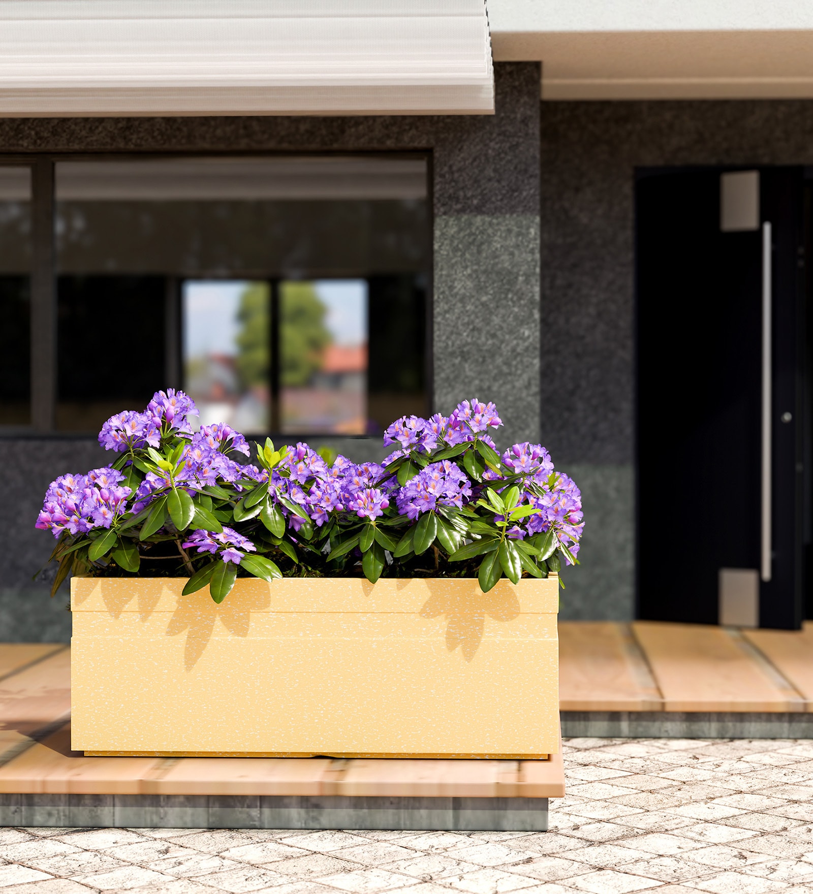 Beige GT rectangular 3613 Planter