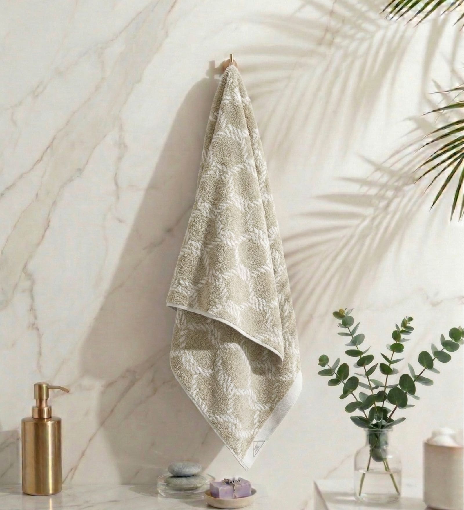 Beige 100% Cotton 500 Gsm Bath Towel