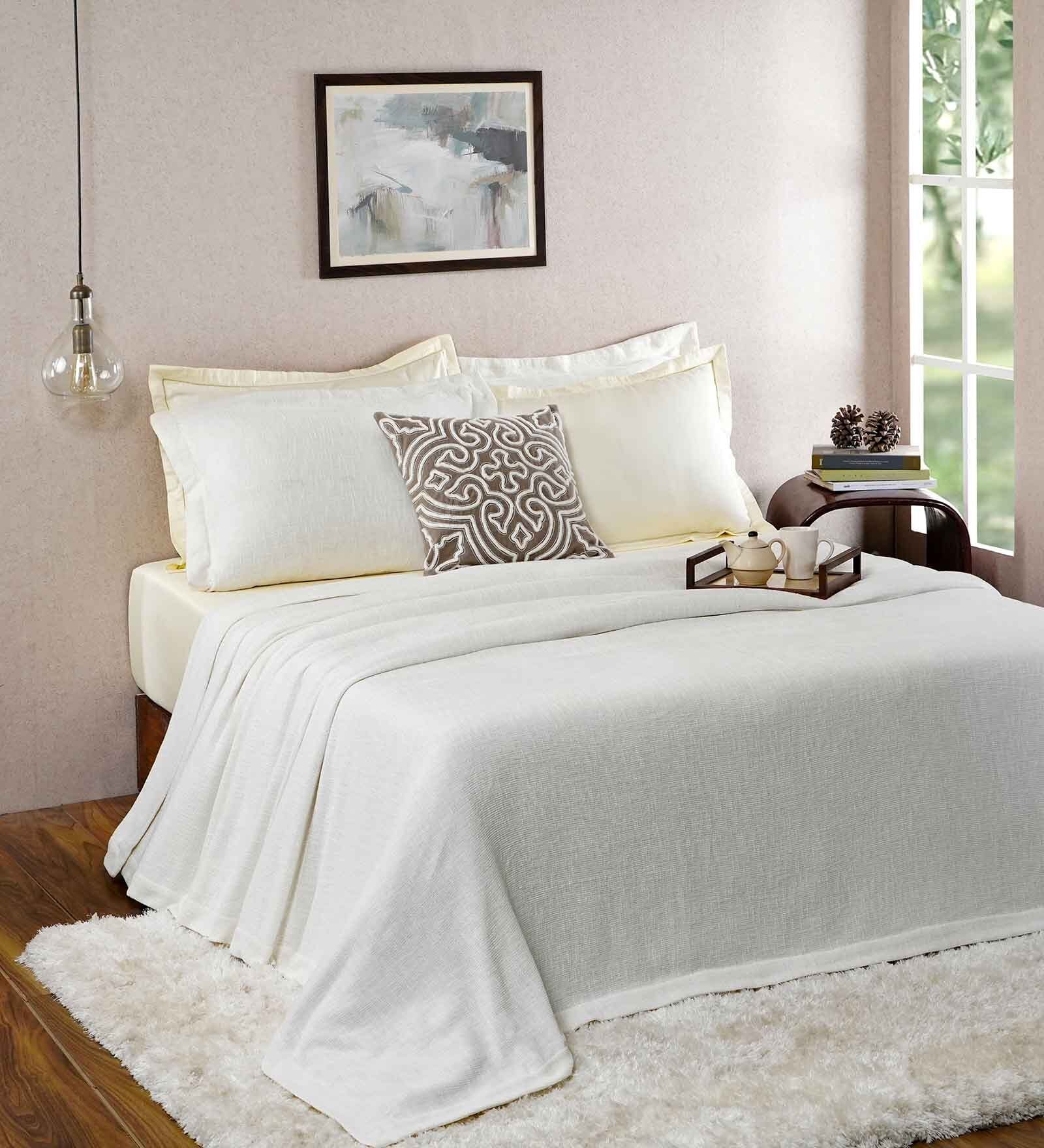 Beige Abstract 320 GSM Cotton 8 Pieces Bedding Set Tranquil Essence Collection