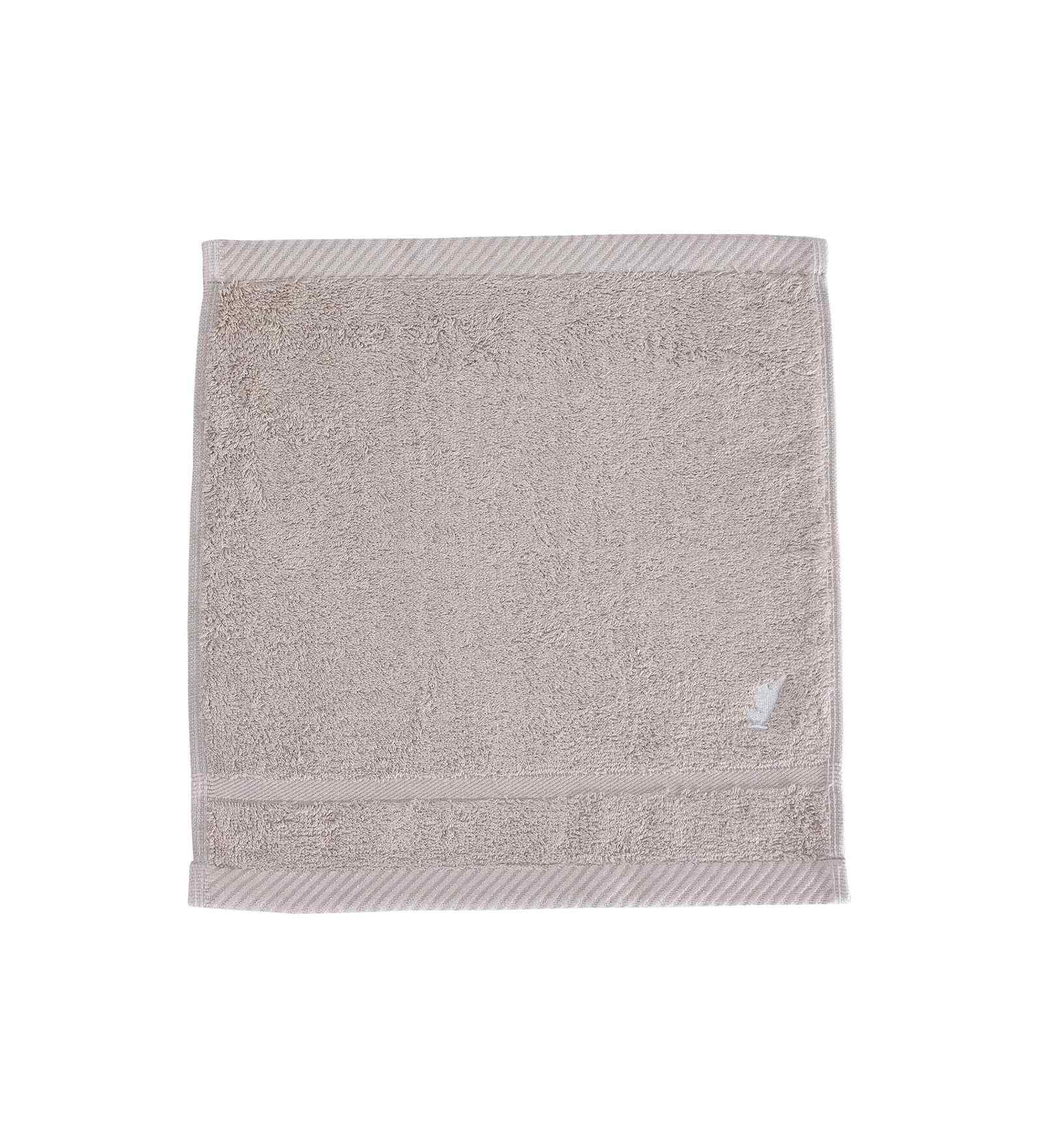 Beige Bamboo Cotton Solid 650 GSM Face Towel Set (4Pc)