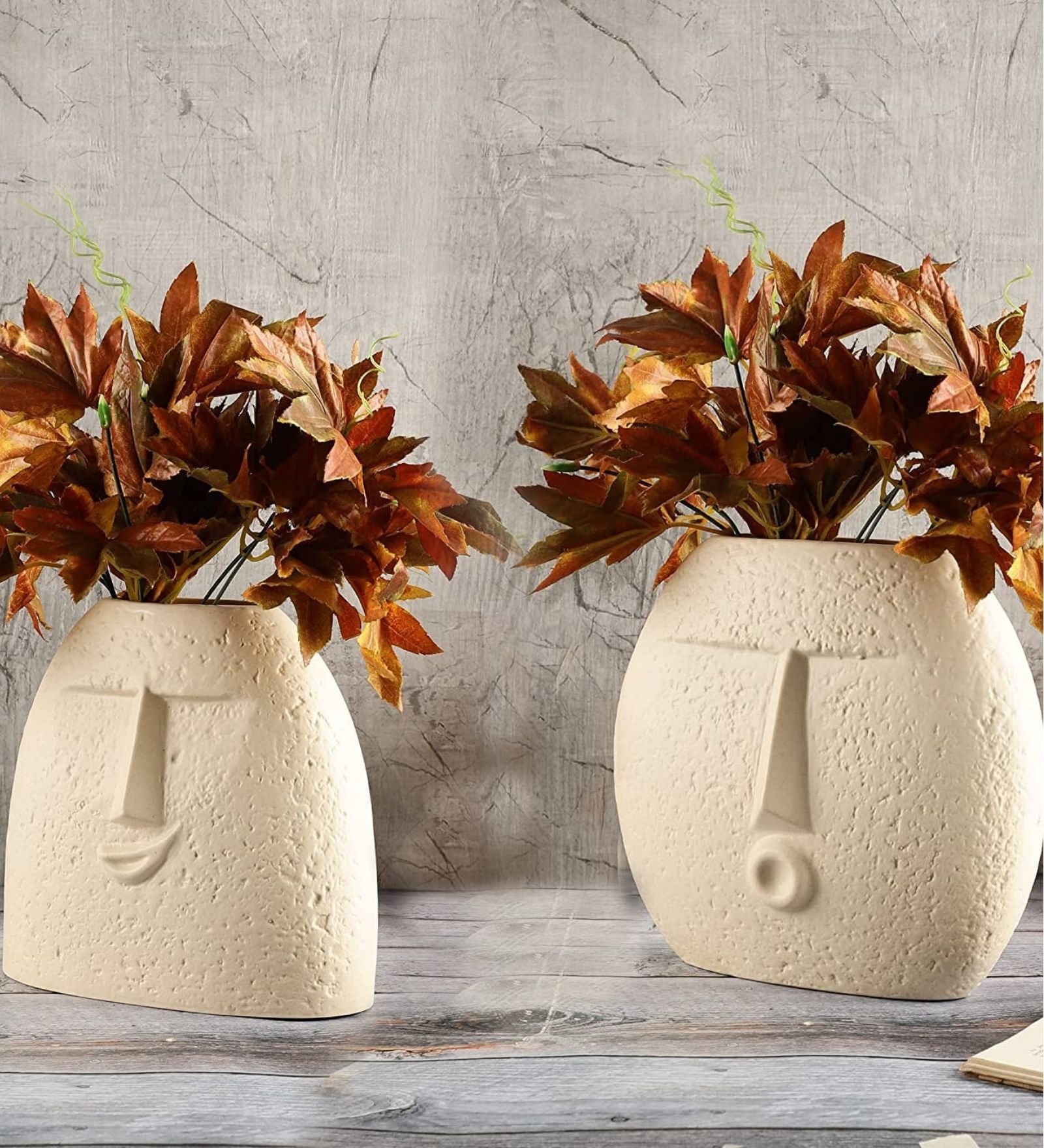 Buy Beige Ceramic Modern Table Vases By La Dimora Selections at 50 OFF