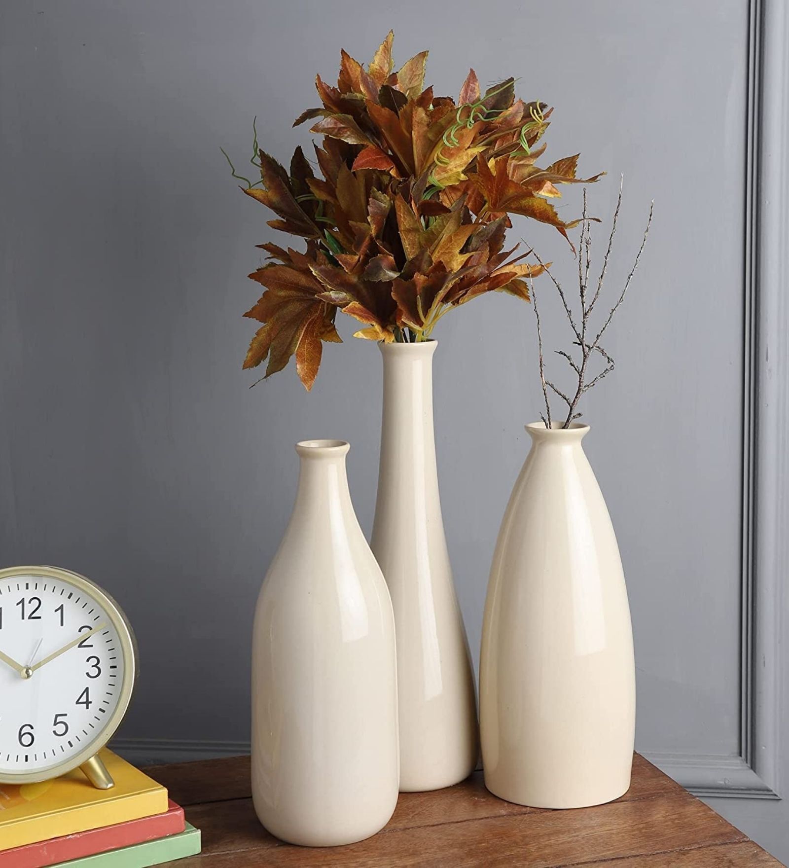 Buy Beige Ceramic Modern Table Vases By La Dimora Selections at 51 OFF