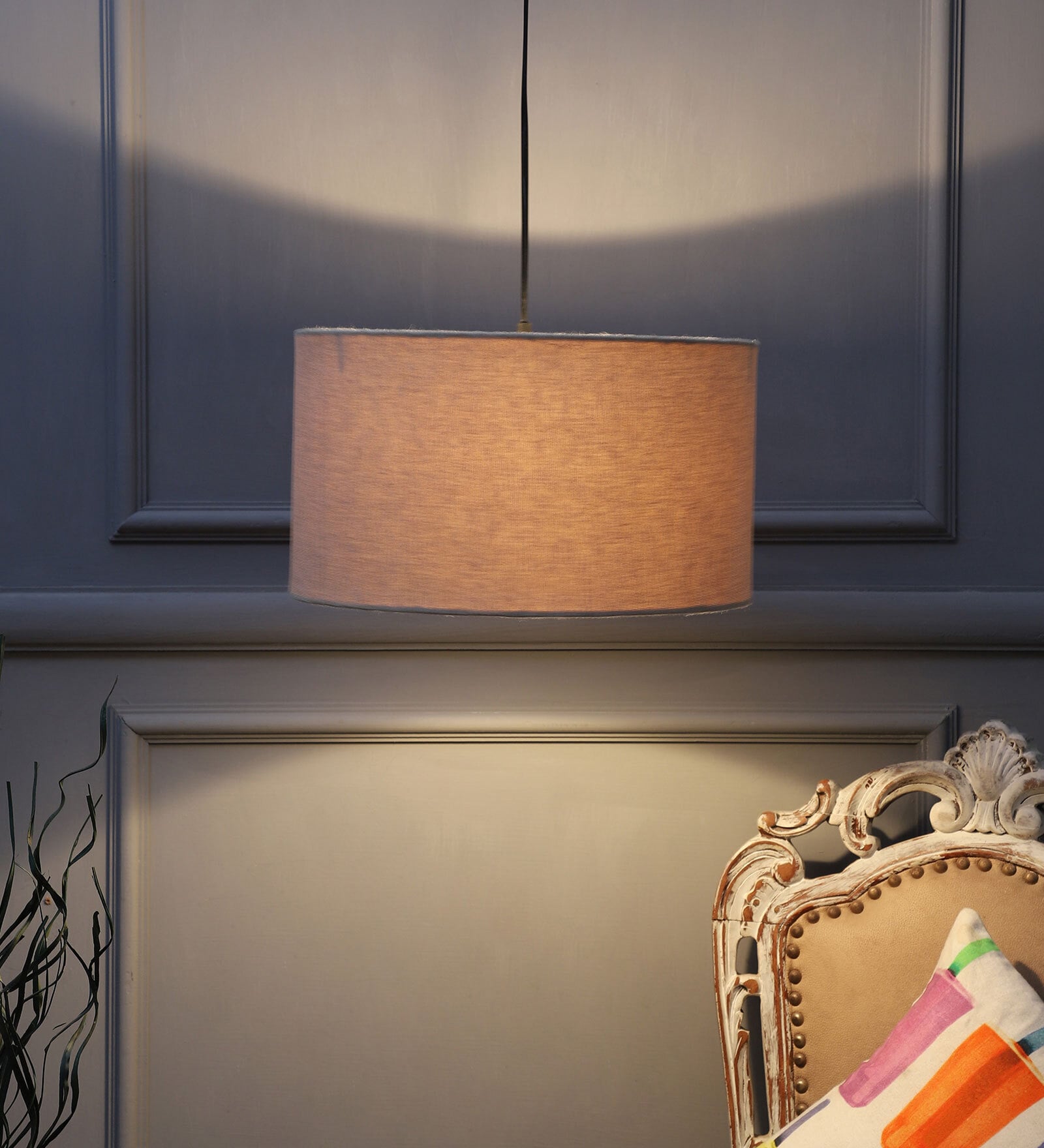 Balsam Beige Cotton Hanging Light