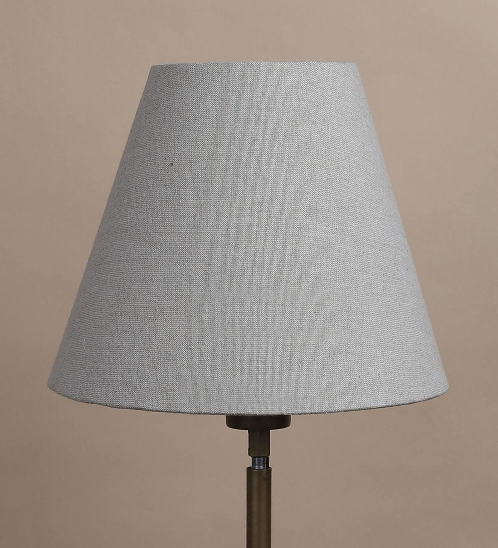 Naples Beige Cotton Fabric Solid Lampshade