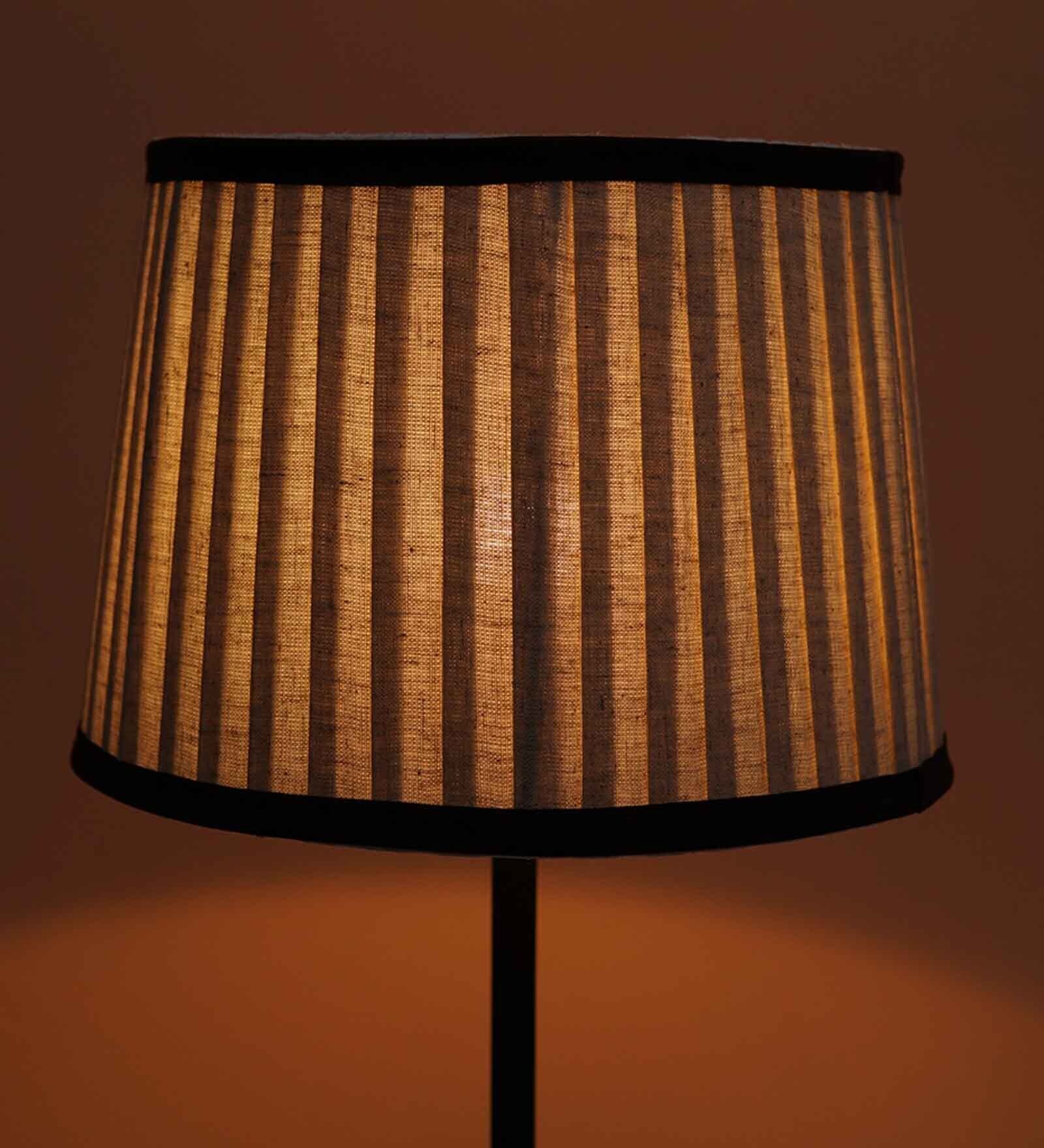 Soomin Beige Fabric Pleated Lampshade