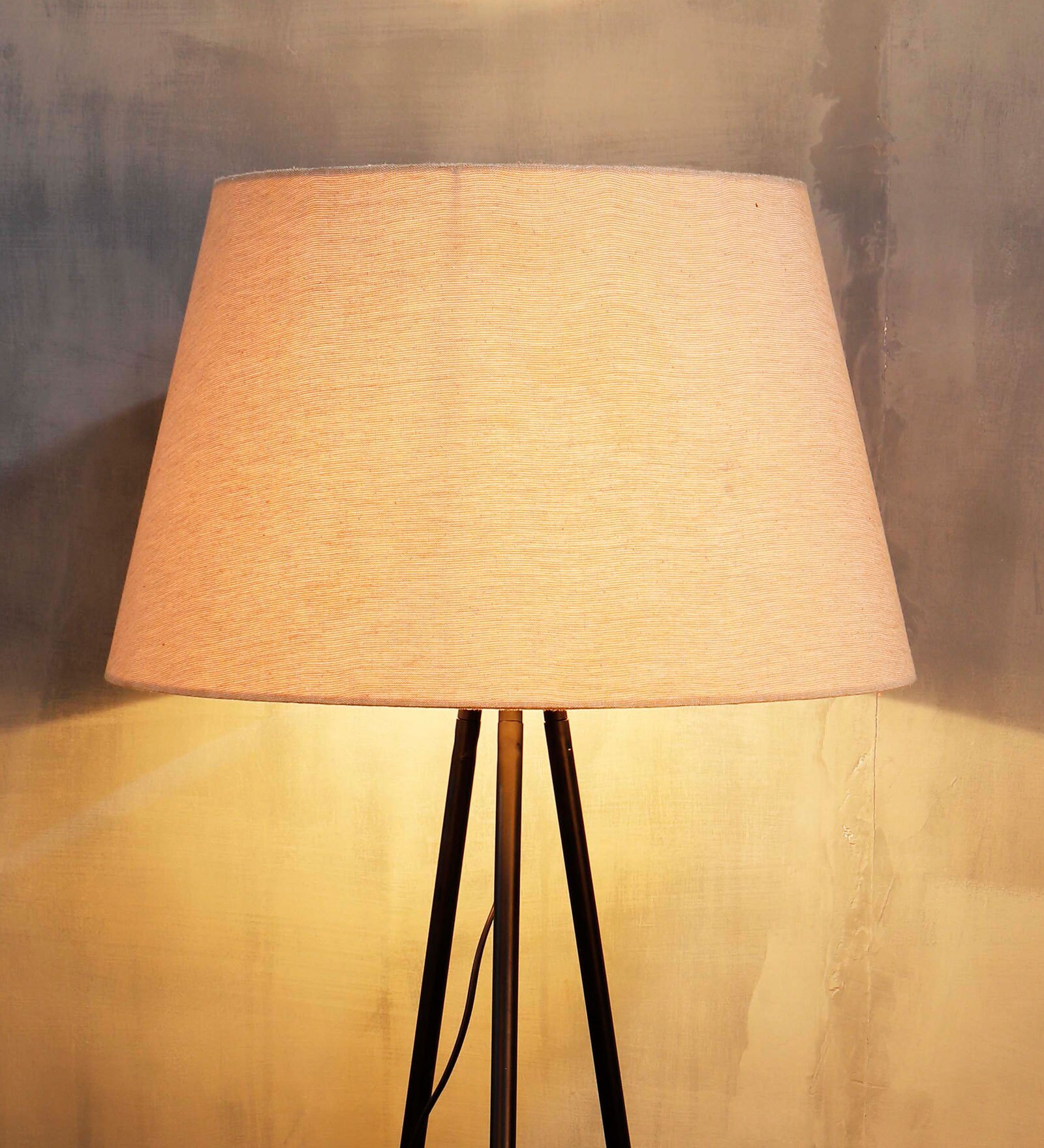 Buy Fauci Beige Fabric Solid Lampshade By Grated Ginger Online Solid