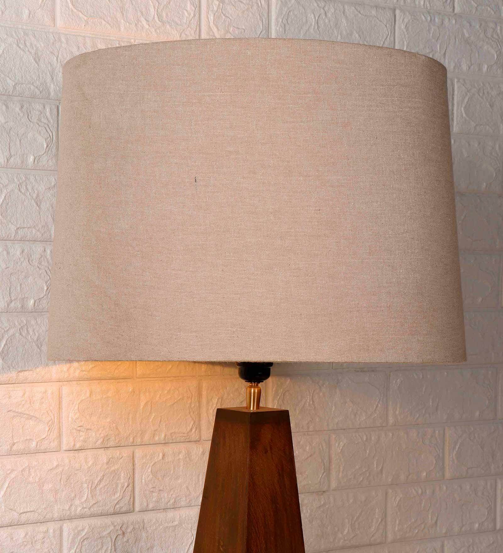Buy Pixee Beige Fabric Solid Lampshade By Grated Ginger at 27% OFF by ...