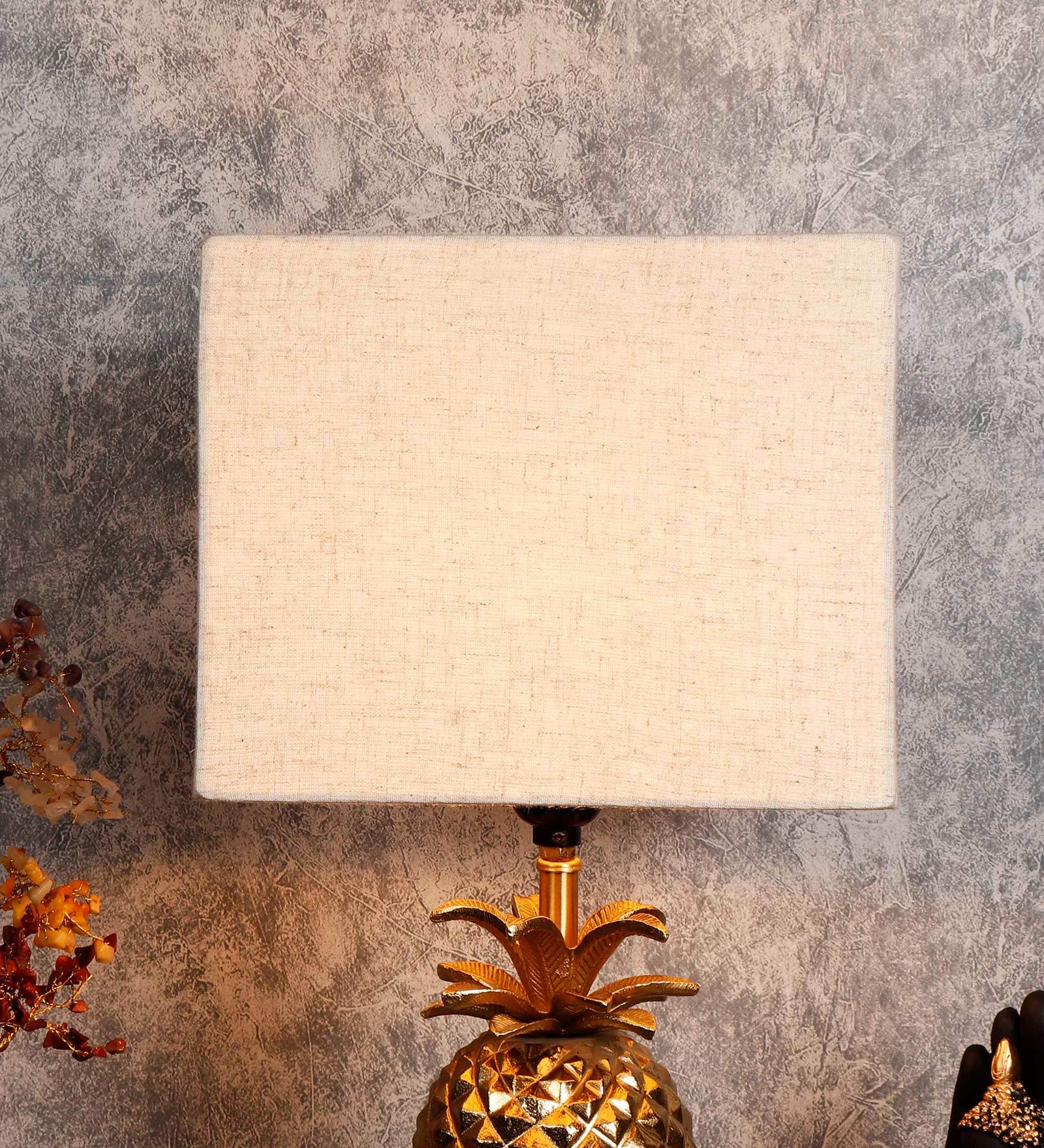 Minimalist Beige Fabric Solid Lampshade
