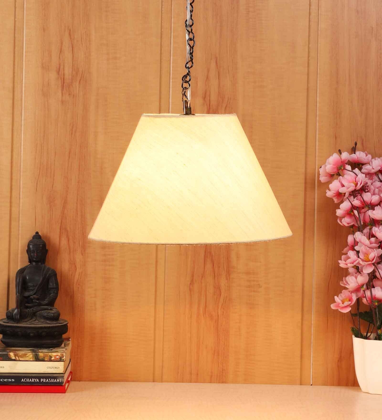 Durham Beige Fabric Hanging Light