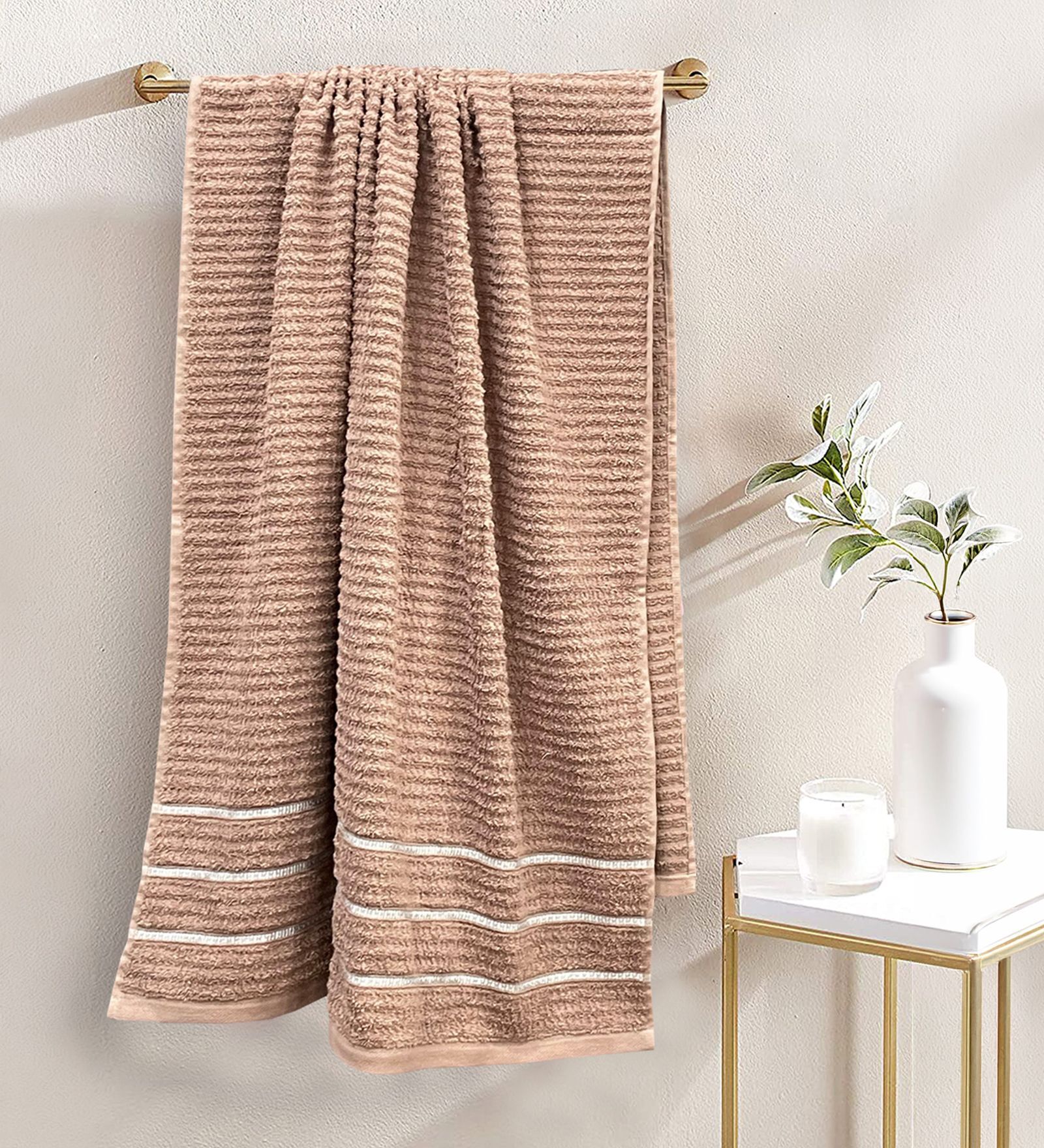 Mint Tea Beige 100% Cotton 480 GSM Bath Towel