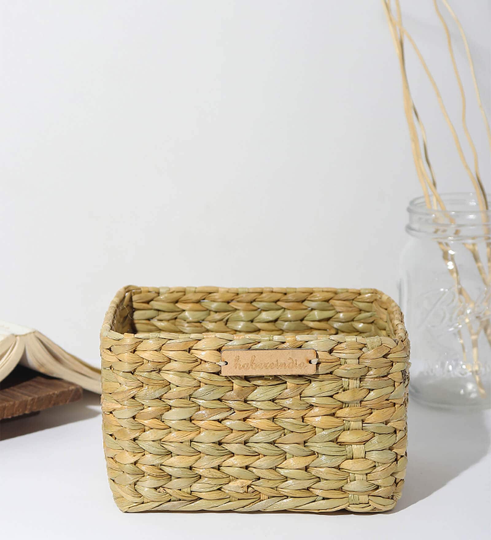 Beige Natural Fibre Fruit Storage basket