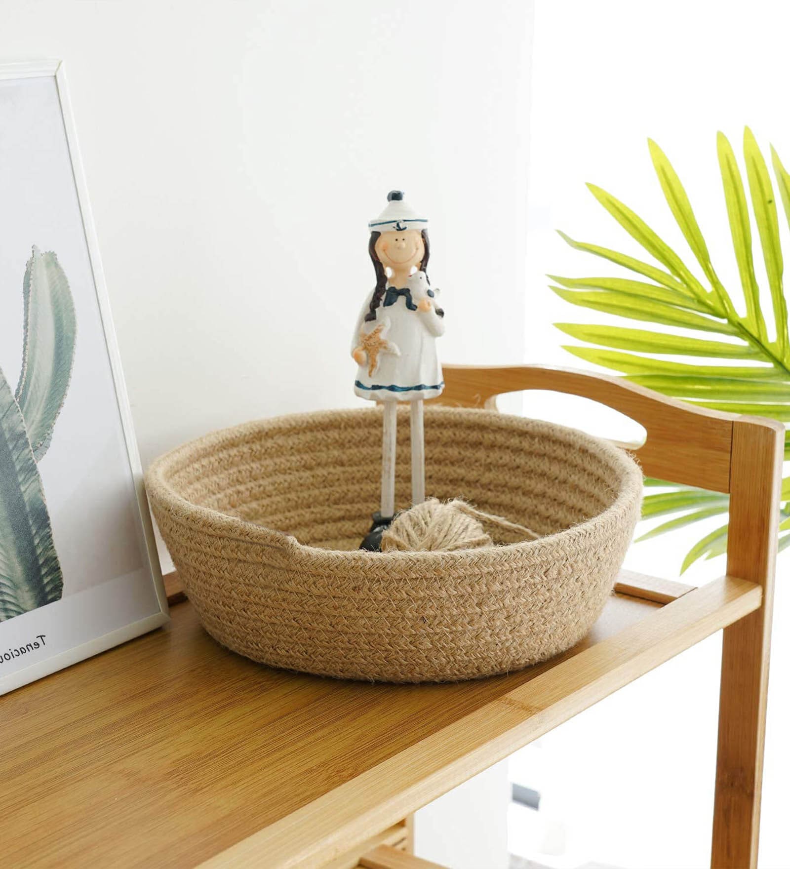 Beige Natural Fibre Medium Gifting Fruit Basket