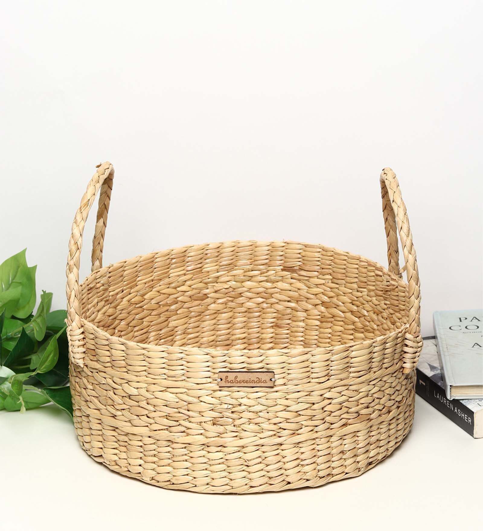 Beige Natural Fibre Medium Gifting Storage Basket