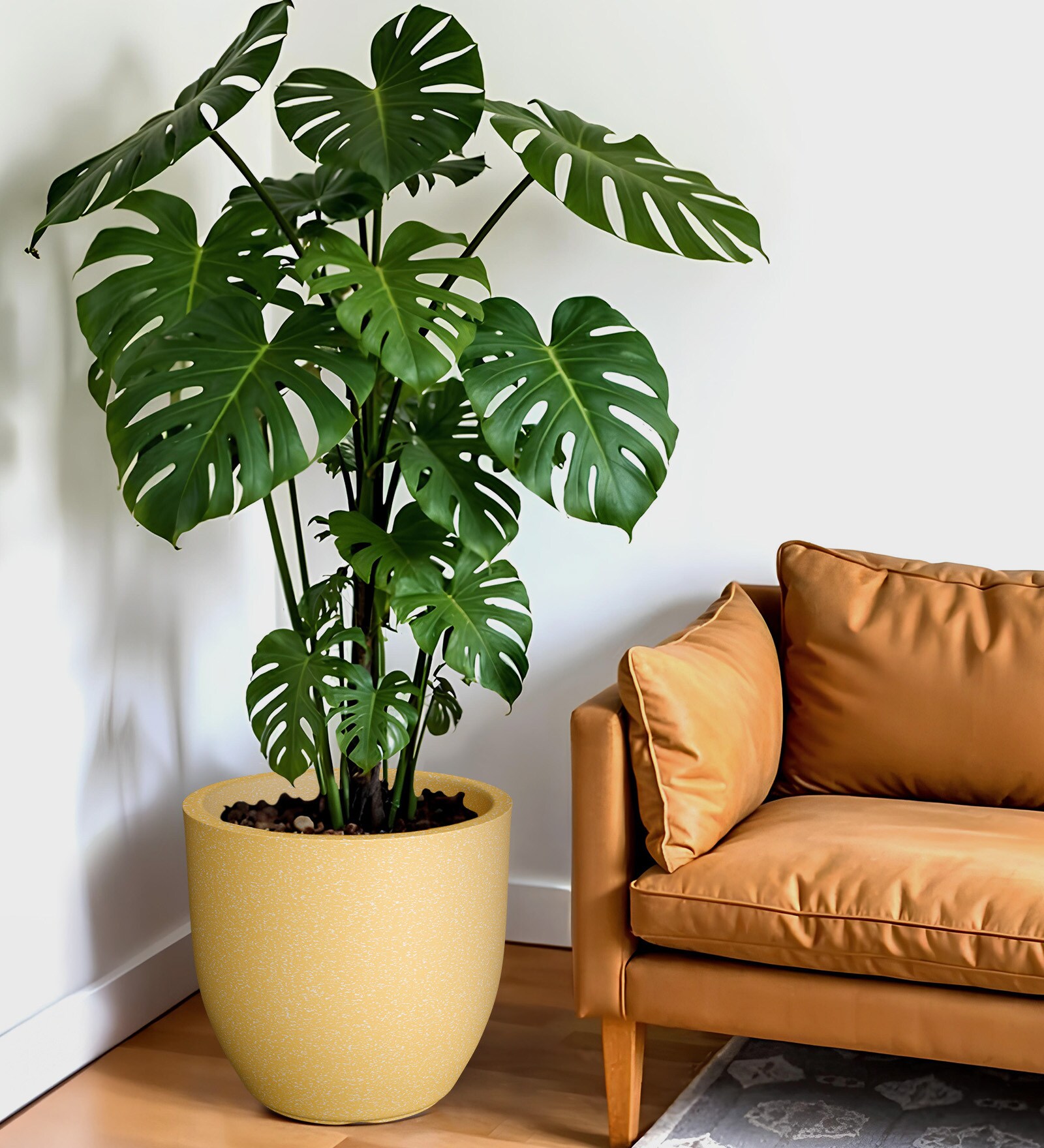 Beige Pcup Round 12 Inches Planter