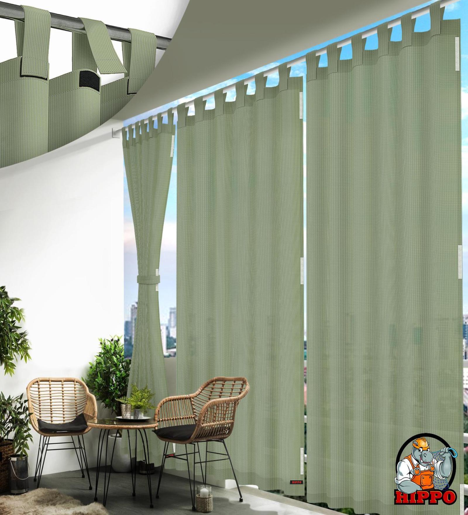 Beige Polypropylene Solid 5ft Semisheer Fabric Loops Window Curtains (Pack of 2)