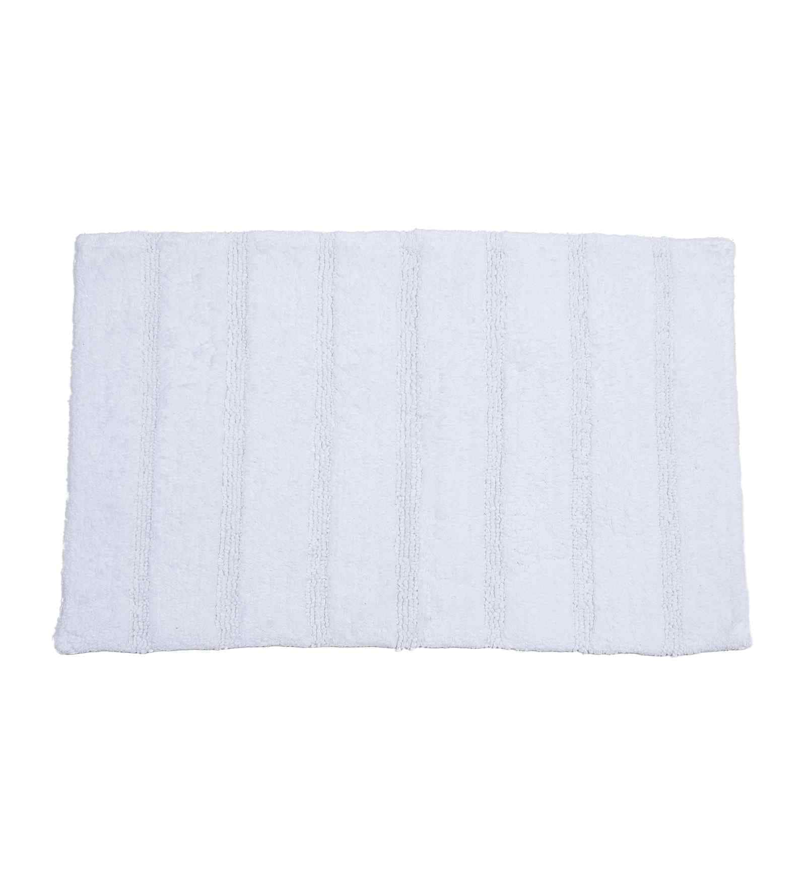 Beige Solid Cotton 20x31 Inches Anti Skid Bath Mat