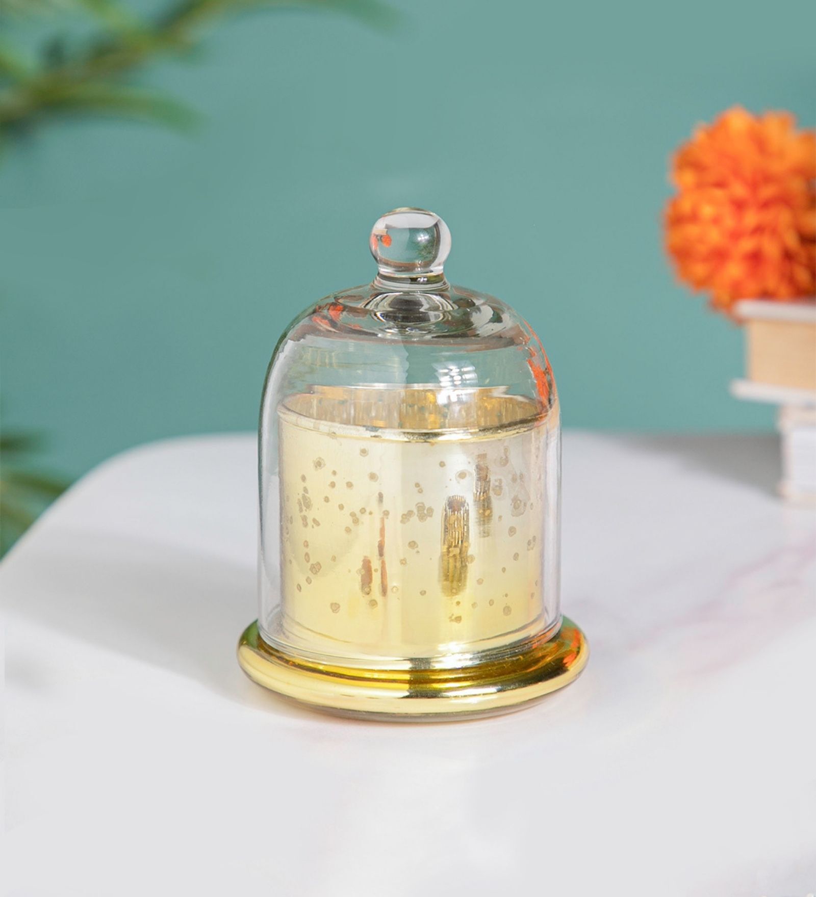 Buy Bell Jar Gold Mercury Glass Candle holder at 39 OFF by Nestasia Pepperfry