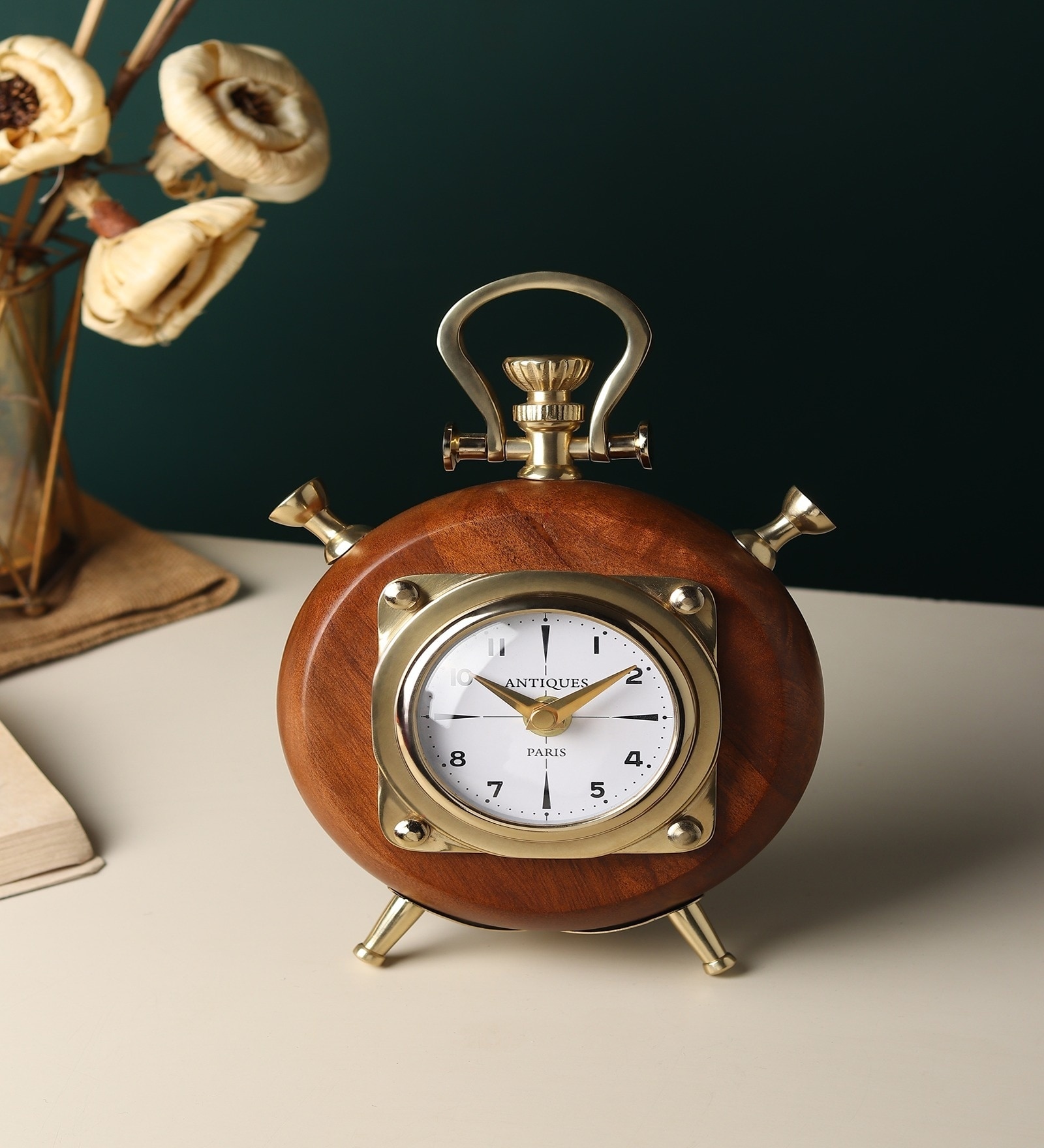 Brown Bellmont Table Clock