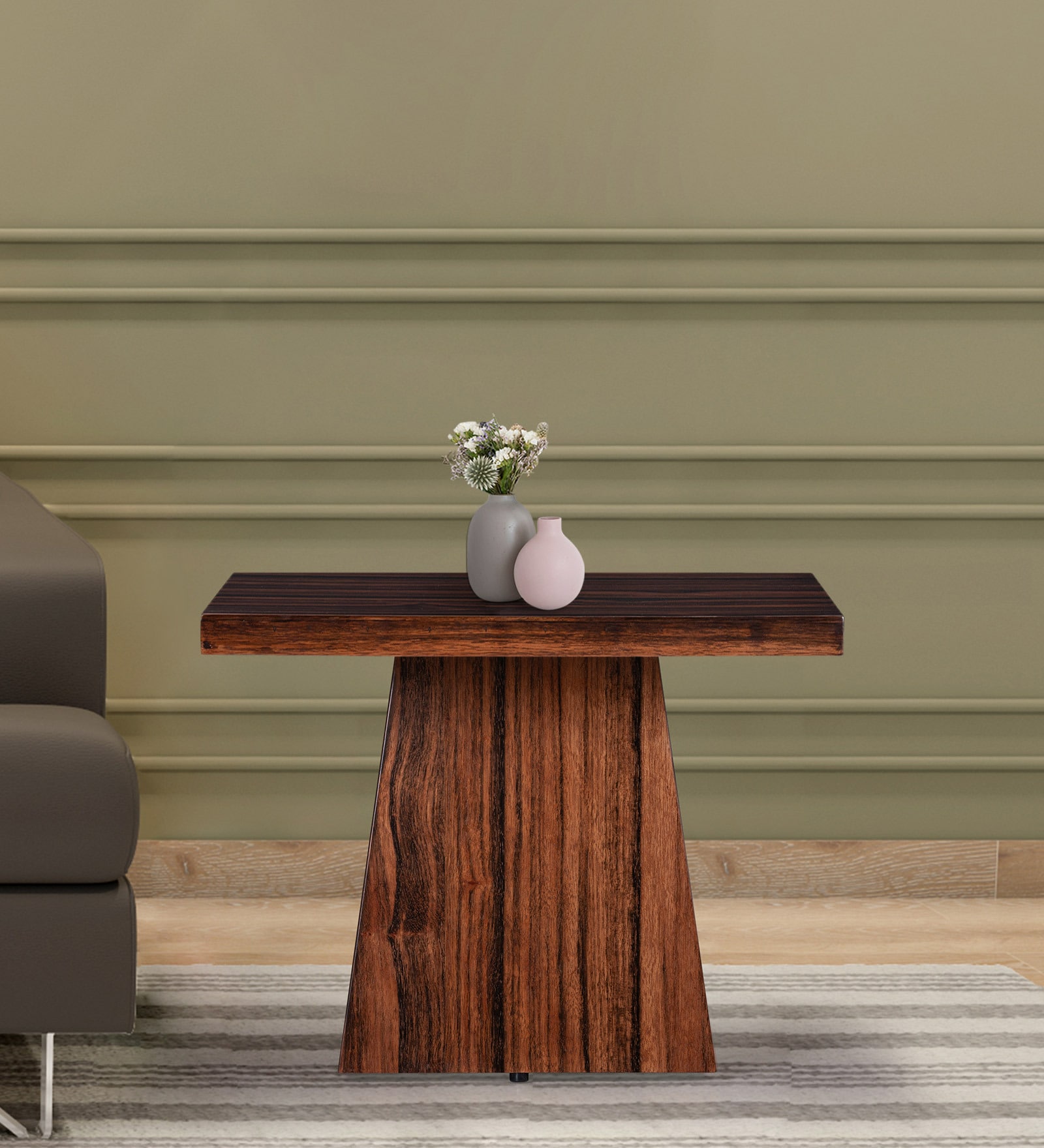 Belmont Side & End Tables In Brown Finish