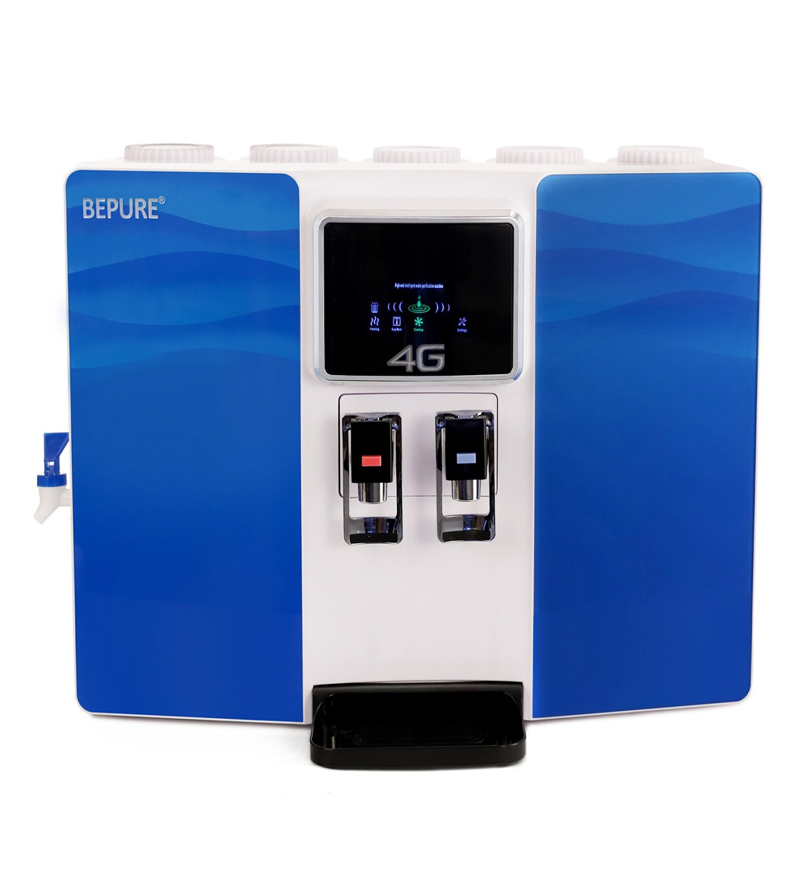 Bepure 4G 9L RO+UV+UF+TDS pH Hot & Cold Alkaline Water Purifier (Blue & Black)
