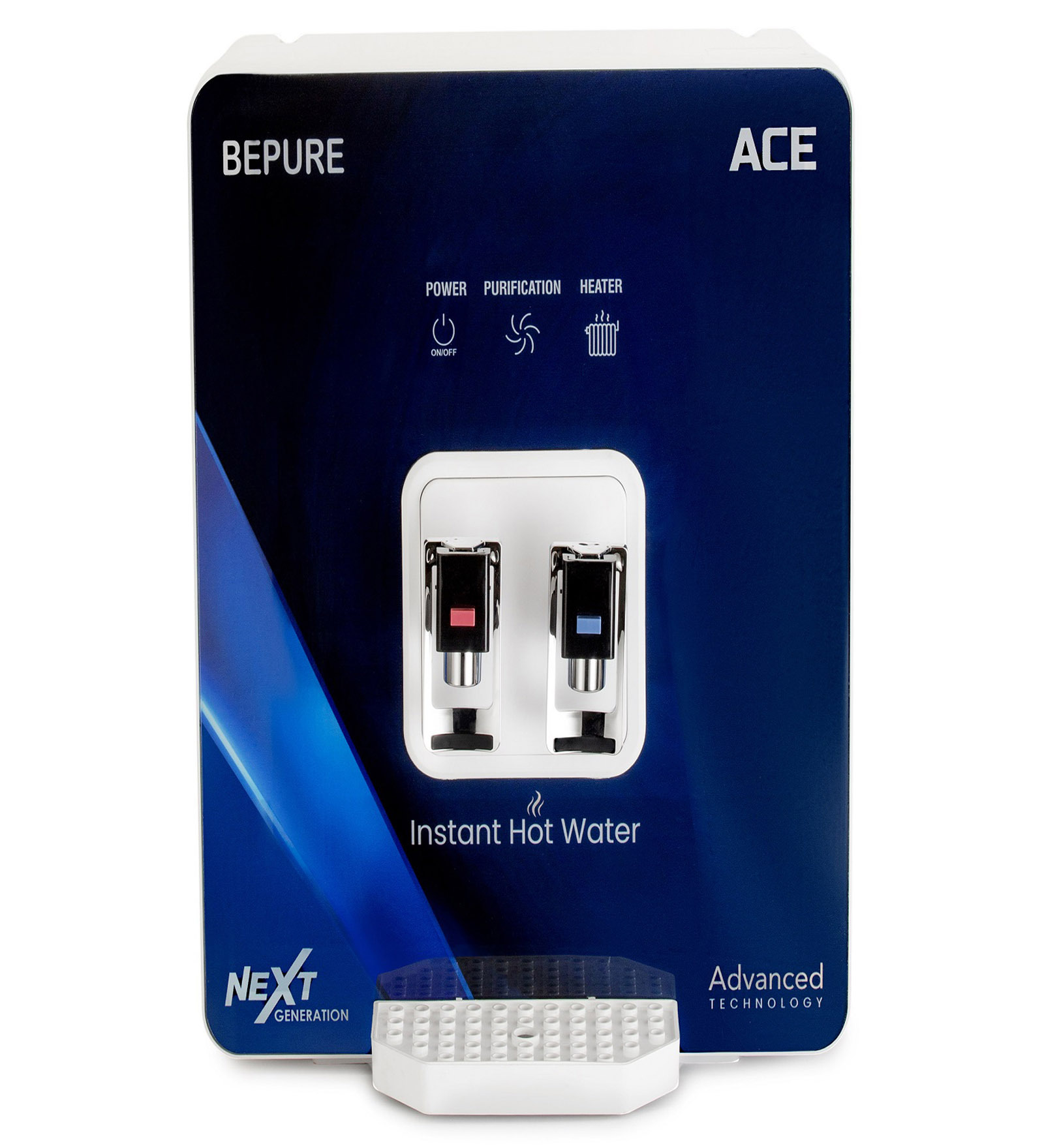 Bepure Ace Copper 9L RO+UV+UF+TDS pH Hot & Normal Water Purifier (Blue)