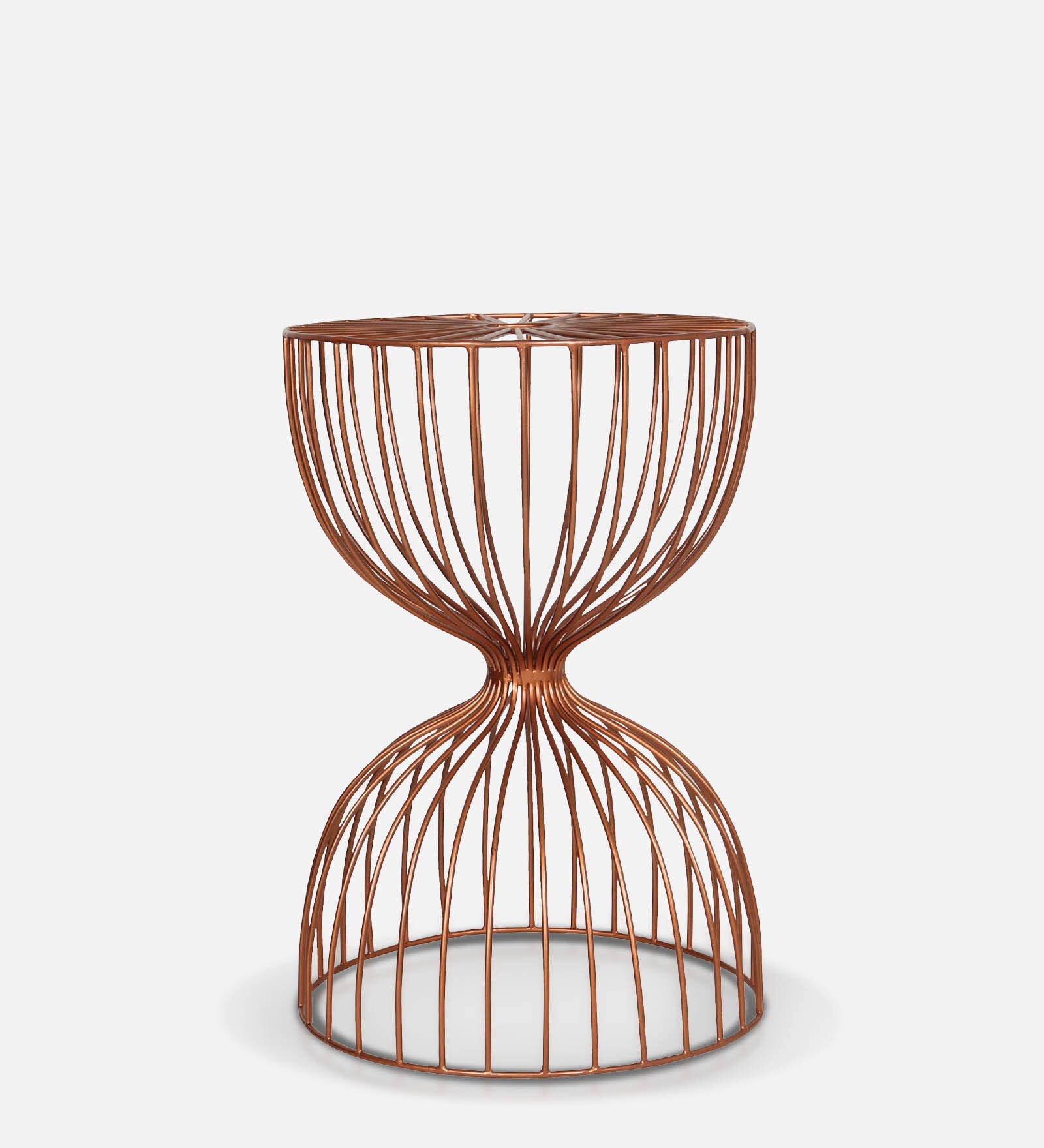 Berlin End Table in Rose Gold Finish