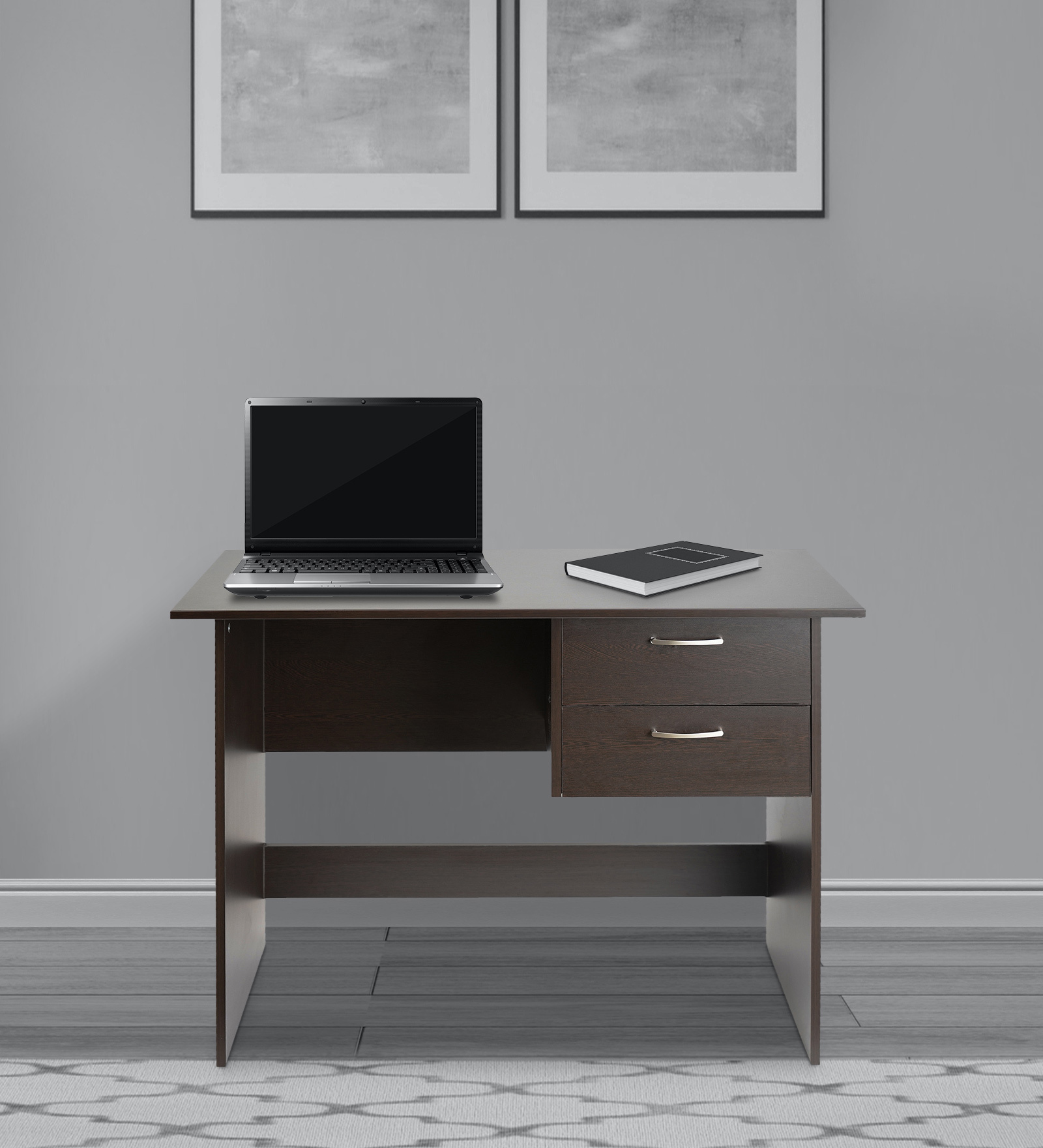 Bevel Study Table in Wenge Finish