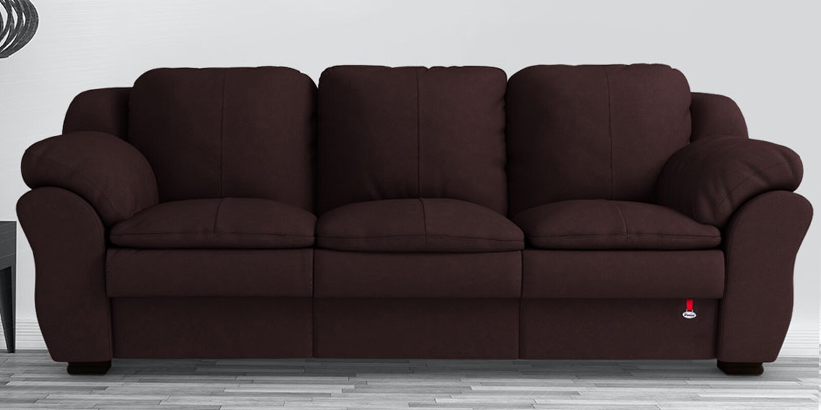 Buy Berry 3 Seater Sofa in Burnt Umber Colour by Durian Online Rolled Arms Sofa Sets Sofa
