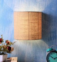 jute wall light