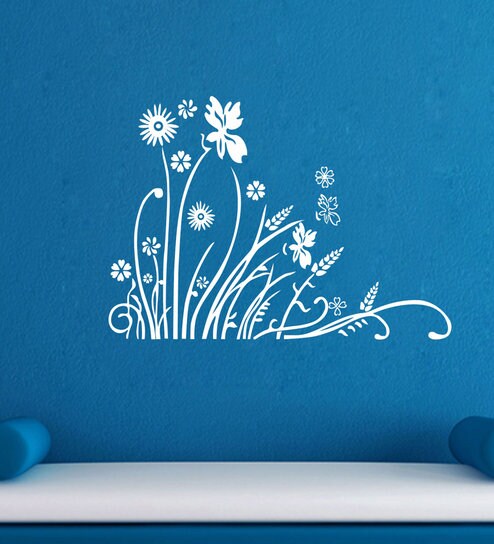 Beautiful Stickers Kitchen Wall Art buy beautiful flower floral wall sticker decal by stickeryard online floral wall stickers wall stickers wall art pepperfry product