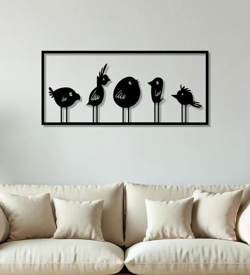 Beautiful Modern Style Bird Art Metal Artwork Wall Decor