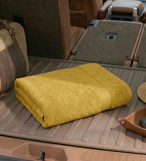 Beige 100% Cotton 380 Gsm Car Towel