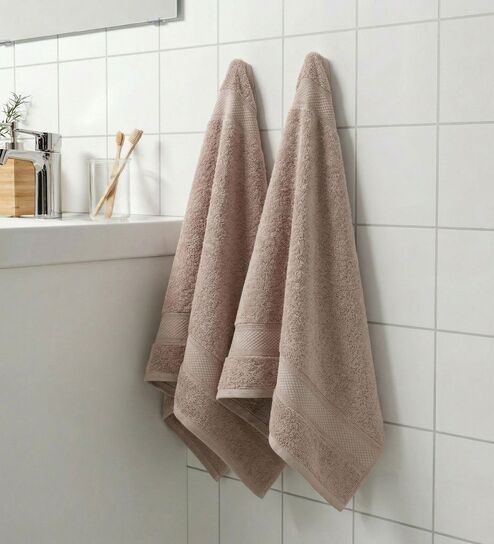 Beige 100% Cotton 600 Gsm Hand Towel