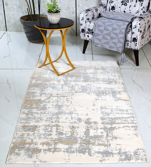 Beige Anil Modern Pile 5X7 Ft Carpet