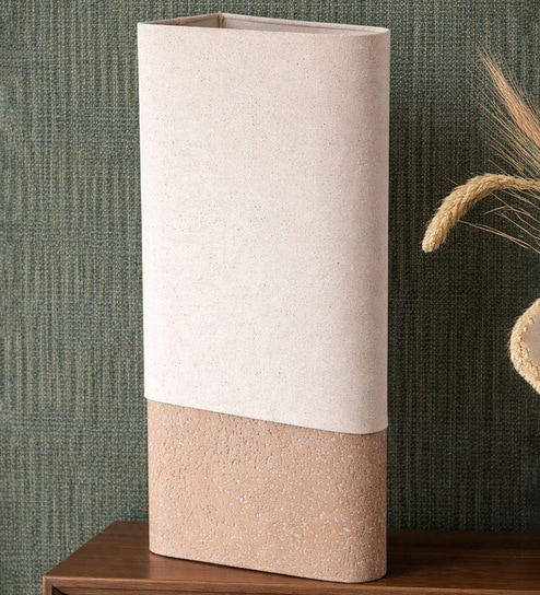 Beige Stone Terra Block Lamp