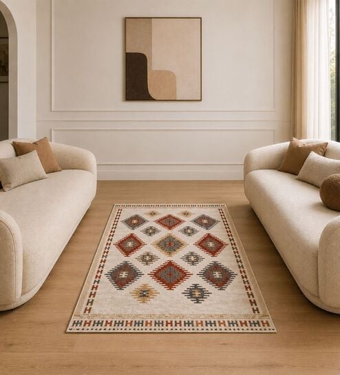 sapana carpet-mats Beige Traditional PP Heatset 4 x 6 Feet Machine -Made Carpet-picture-38