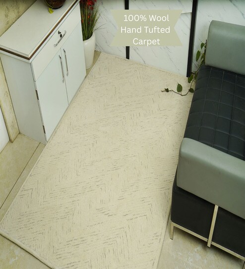 the woven legacy Beige Traditional Wool Hand Tufted Carpet-picture-11