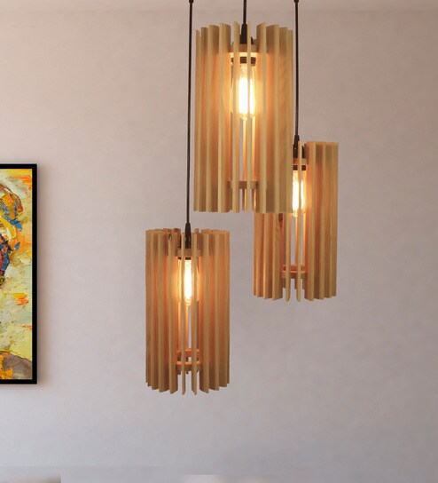 contemporary wooden pendant lights