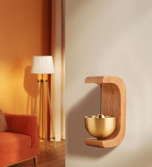 Magnetic Wooden Door Bell for Refrigerator, Door and Windows