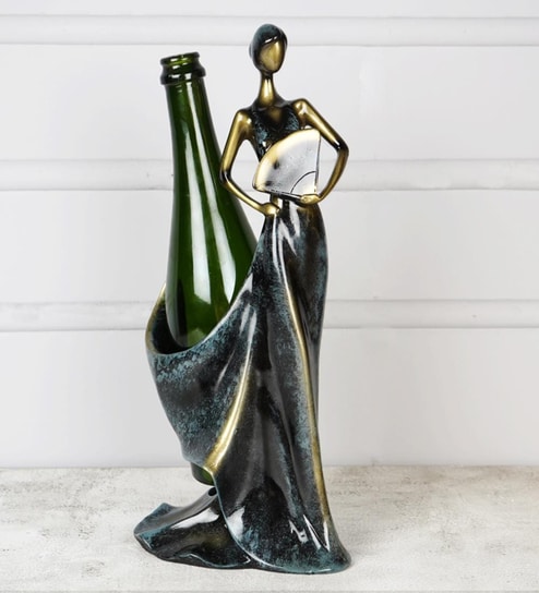 Belle Femme Antique Wine Bottle Holder