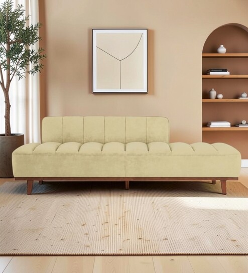Bellgio Upholstered Lounger In Beige Color