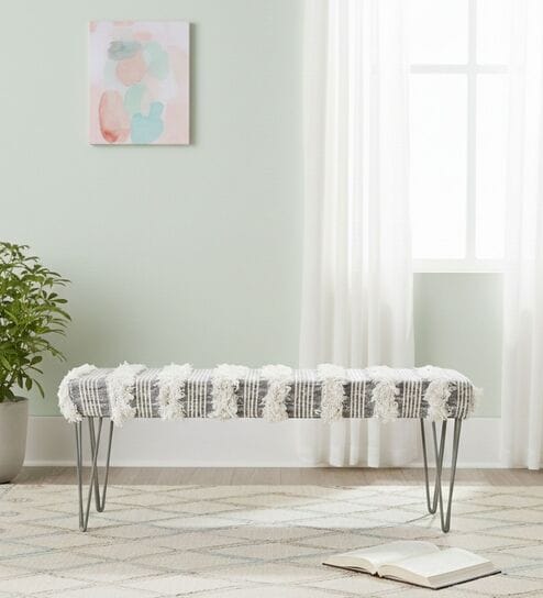 Belmont 3 Seater Bench In Grey Colour