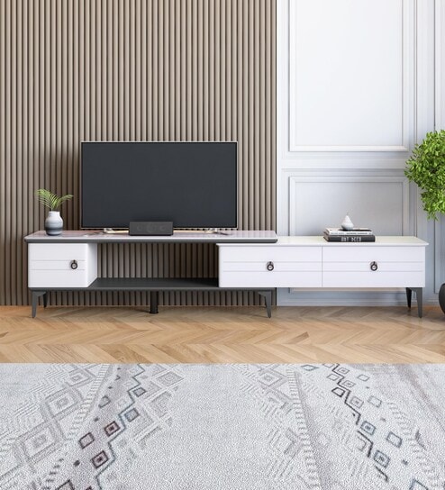 Bergamo Tv Units & Media Units In White Finish