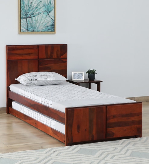 Sheesham Wood Single Beds Online @Upto 70% OFF | Pepperfry