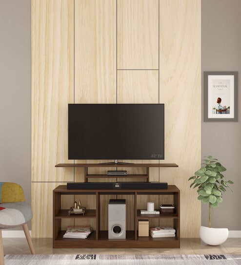 Bevlyn TV Unit In Brown Maple Finish