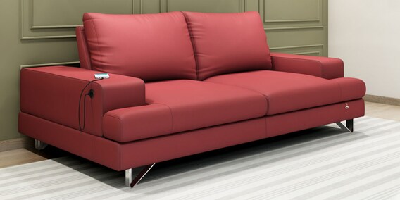 Benjamin 3 Seater Sofa In Burgundy Colour