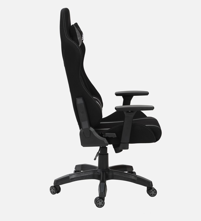 Buy Beast Fabric Gaming Chair in Black & Grey Colour by Green Soul