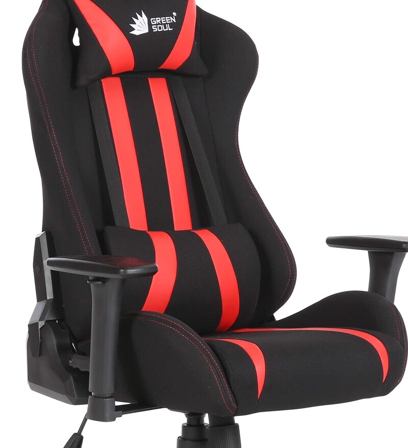 Buy Beast Gaming Chair in Black & Red Colour by Green Soul Online Gaming Chairs Chairs