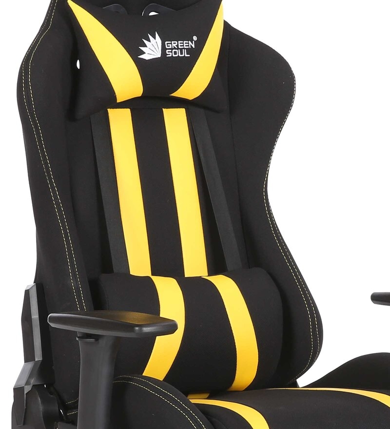 Buy Beast Gaming Chair in Black & Yellow Colour by Green Soul Online ...