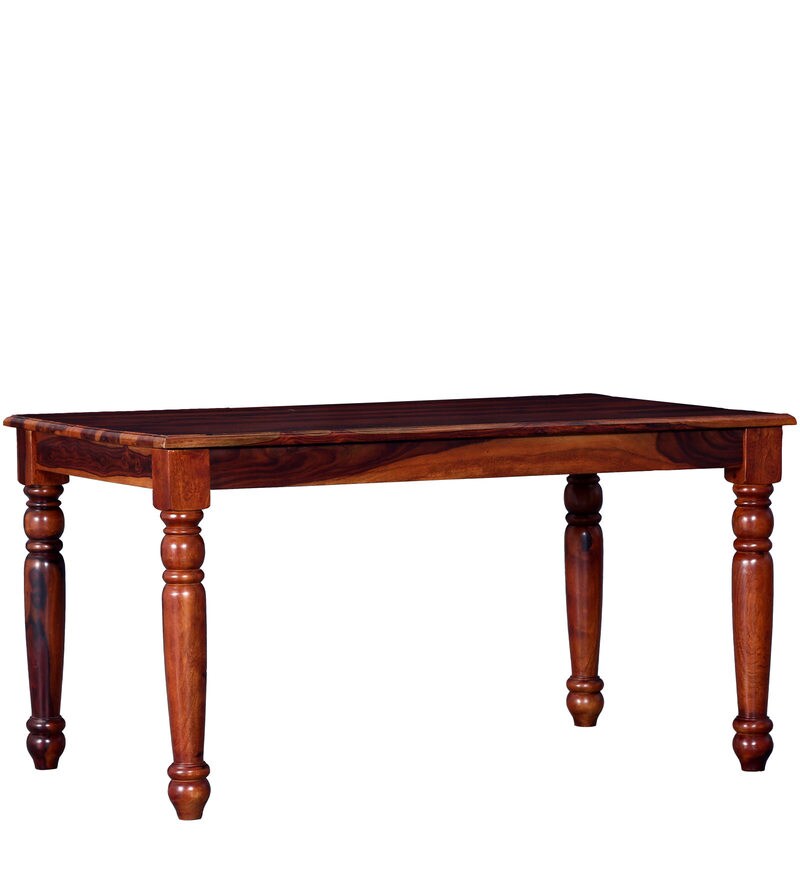 Buy Beaufort Six Seater Dining Table in Honey Oak Finish by Amberville